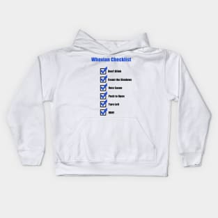 Whovian Checklist Kids Hoodie